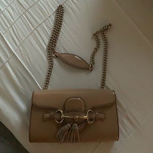 COPY - Authentic Gucci beige patent leather bag